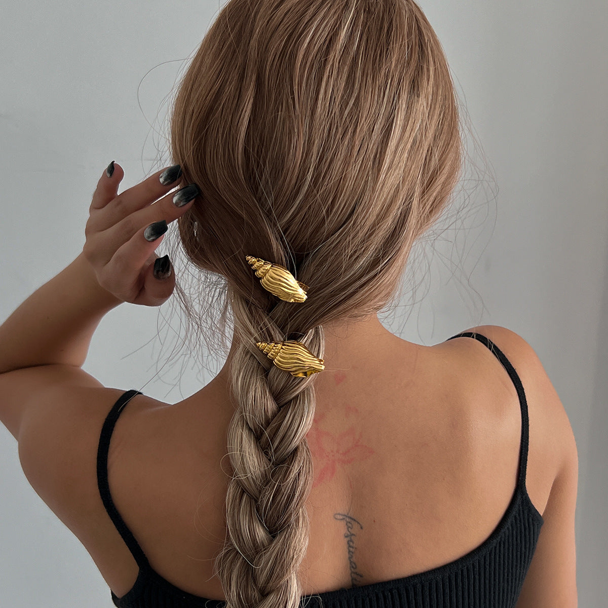 Ocean-Style Alloy Hair Clips with Shells & Starfish