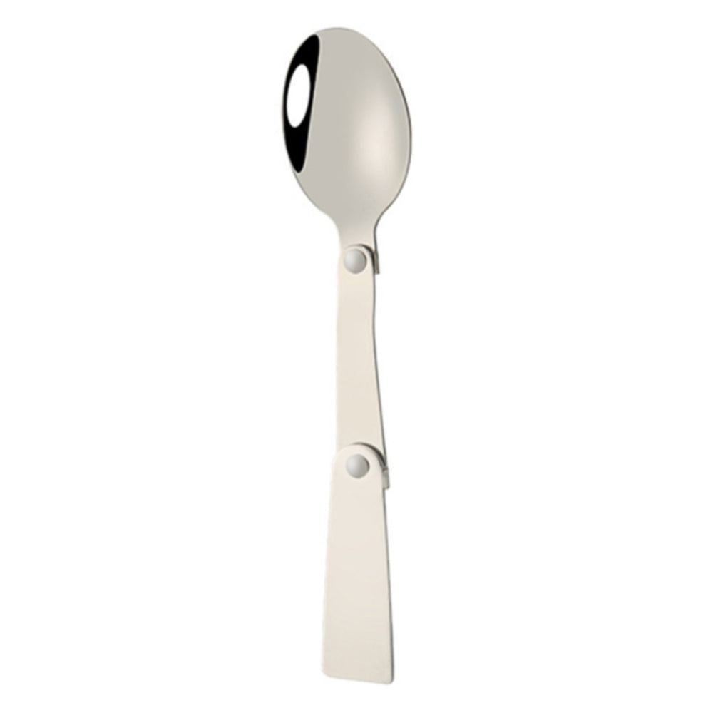 Stainless Steel Outdoor Folding Cutlery Set - Portable Spoon and Fork with Storage Box