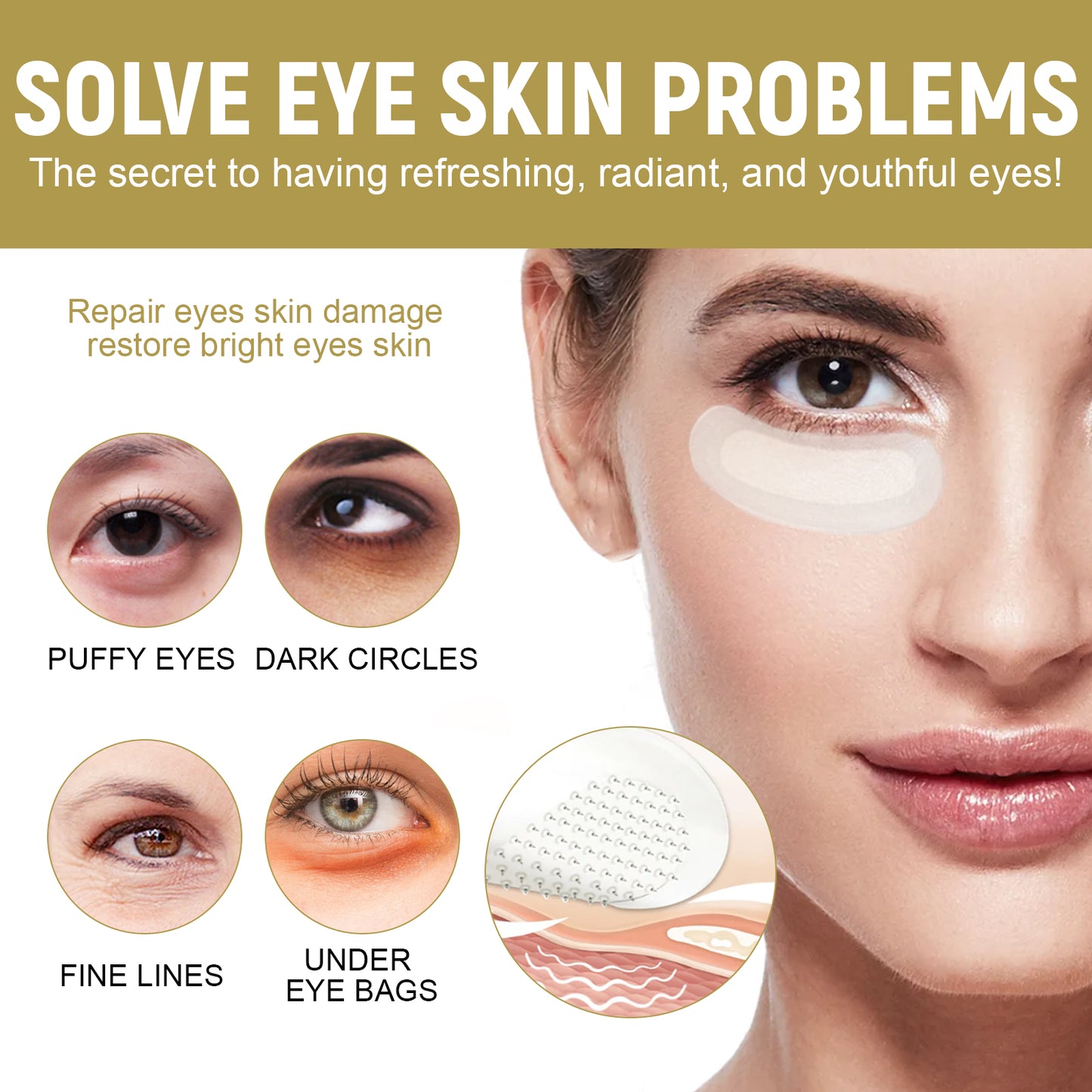 Niacinamide Under-Eye Patches for Dark Circles and Fine Lines - 1 Piece