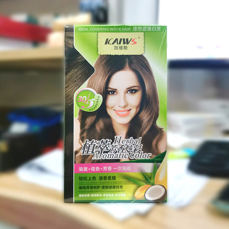 Plant-Based Hair Color Cream - Mild Hair Dye with Soft Luster Finish