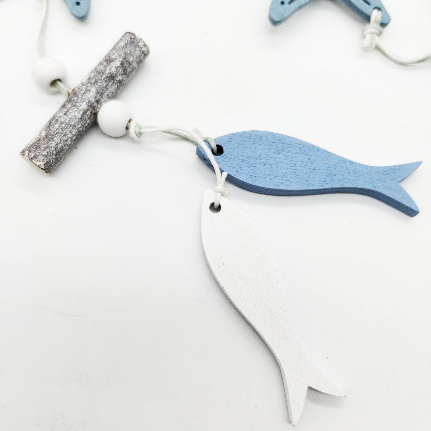 Mediterranean Wooden Pendant Decor - Starfish, Scallop & Round Shell Styles