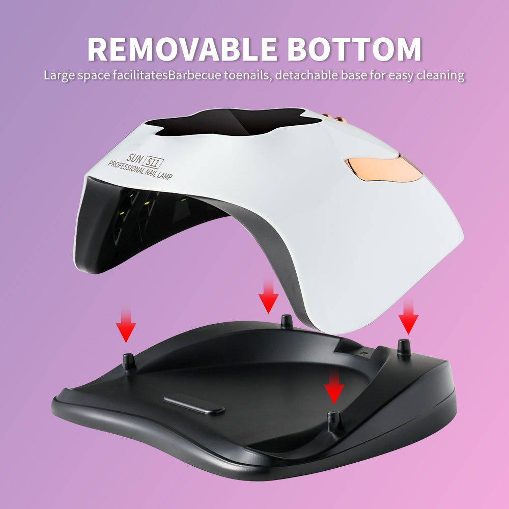 Professional UV LED Nail Lamp - 57-Bead Fast Curing Dryer with Auto Sensor