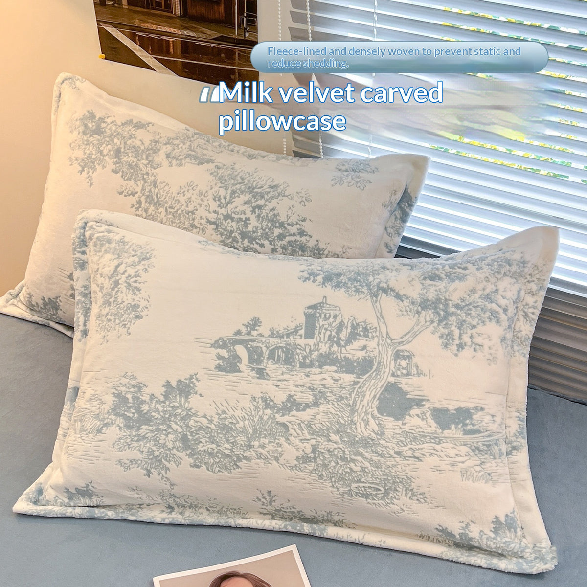 Extra-Thick Milk Velvet Pillowcases - Soft Home Textiles, 1 Pair