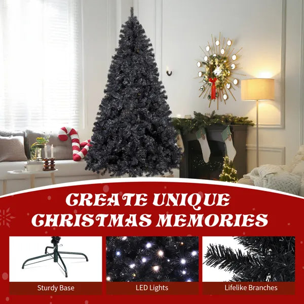 7.5 FT Pre-Lit Artificial Christmas Tree with 400 Lights & Remote Control