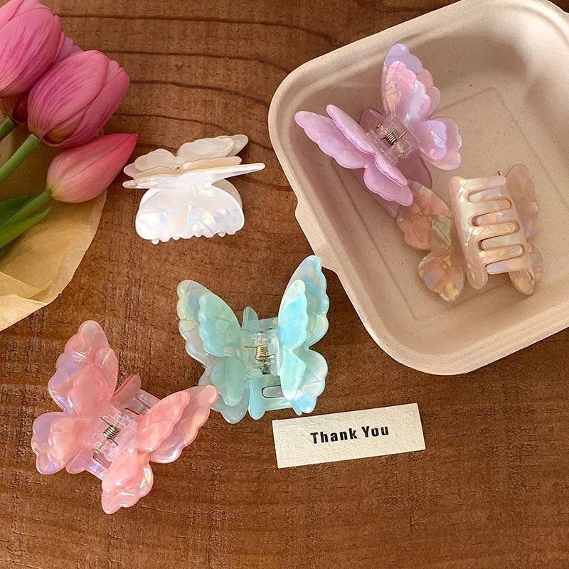 Acetate Gradient Butterfly Hairpin - Multiple Colors