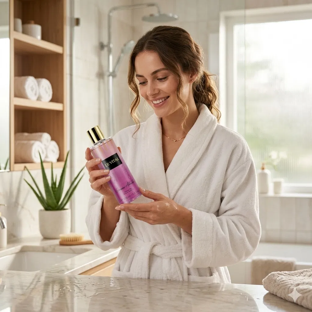 Hydrating Body Wash with Aloe Vera & Vitamin E - 8.5 Fl Oz Silk Vehat