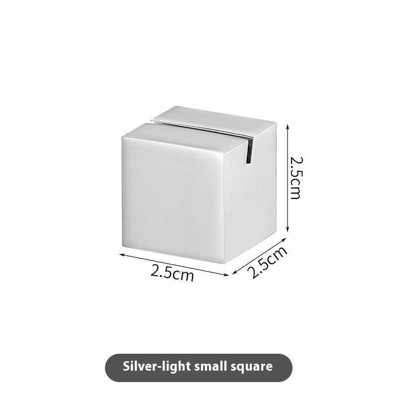 Minimalist Stainless Steel Seat Plate for Home and Garden Decor