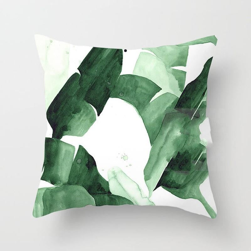 Tropical Plant Series Pillow Cover 45x45cm Home Decor Cushion Case - Style 22