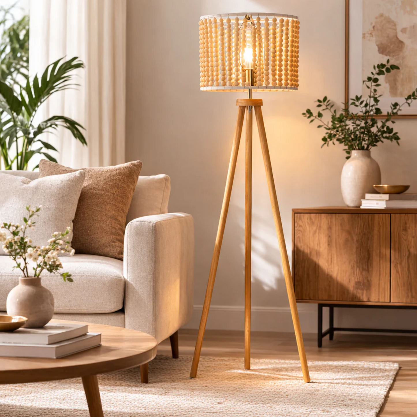 Reading Floor Lamp, Standing Light For Living Room Chair, Bedside &