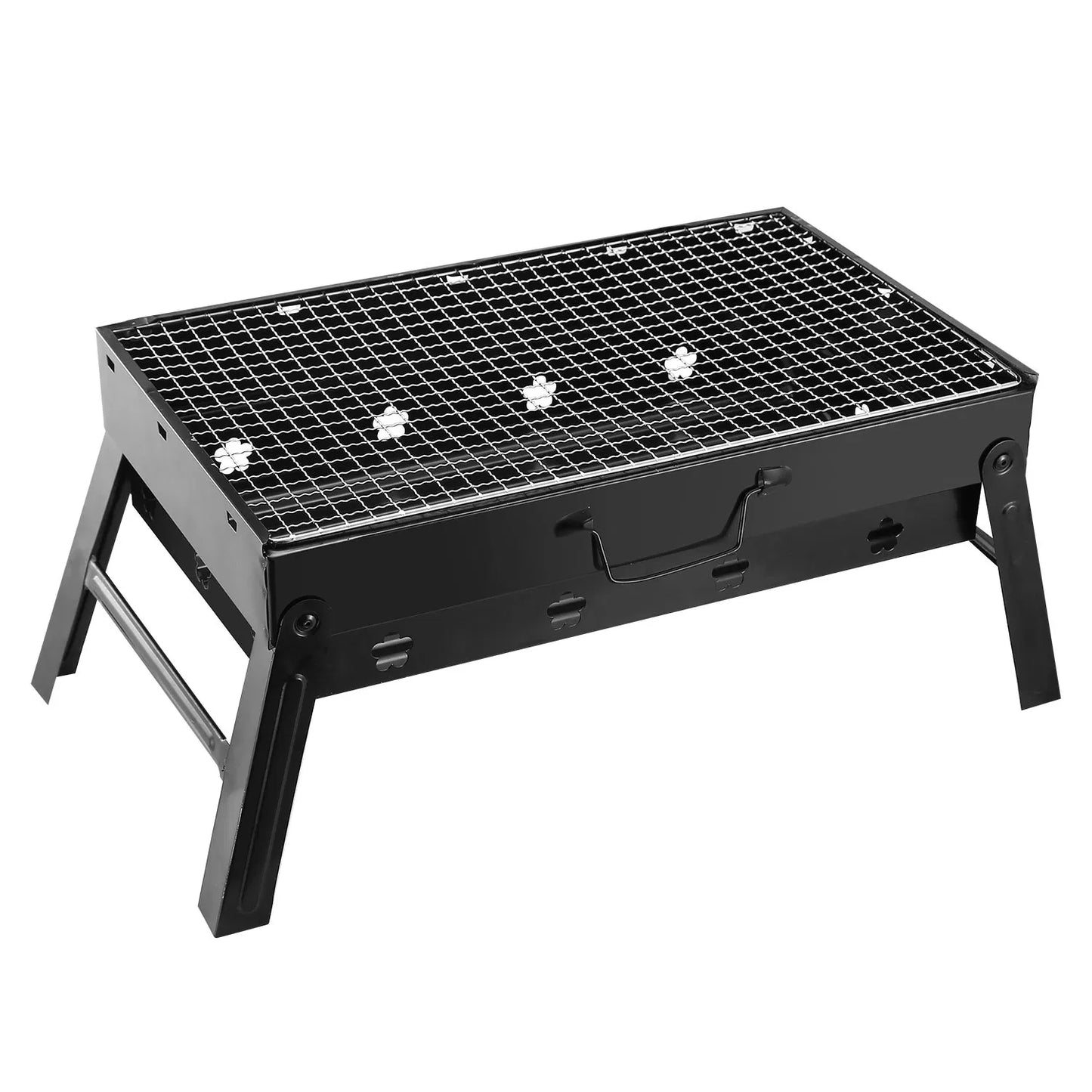 Portable Foldable Charcoal Grill - Lightweight BBQ for Camping