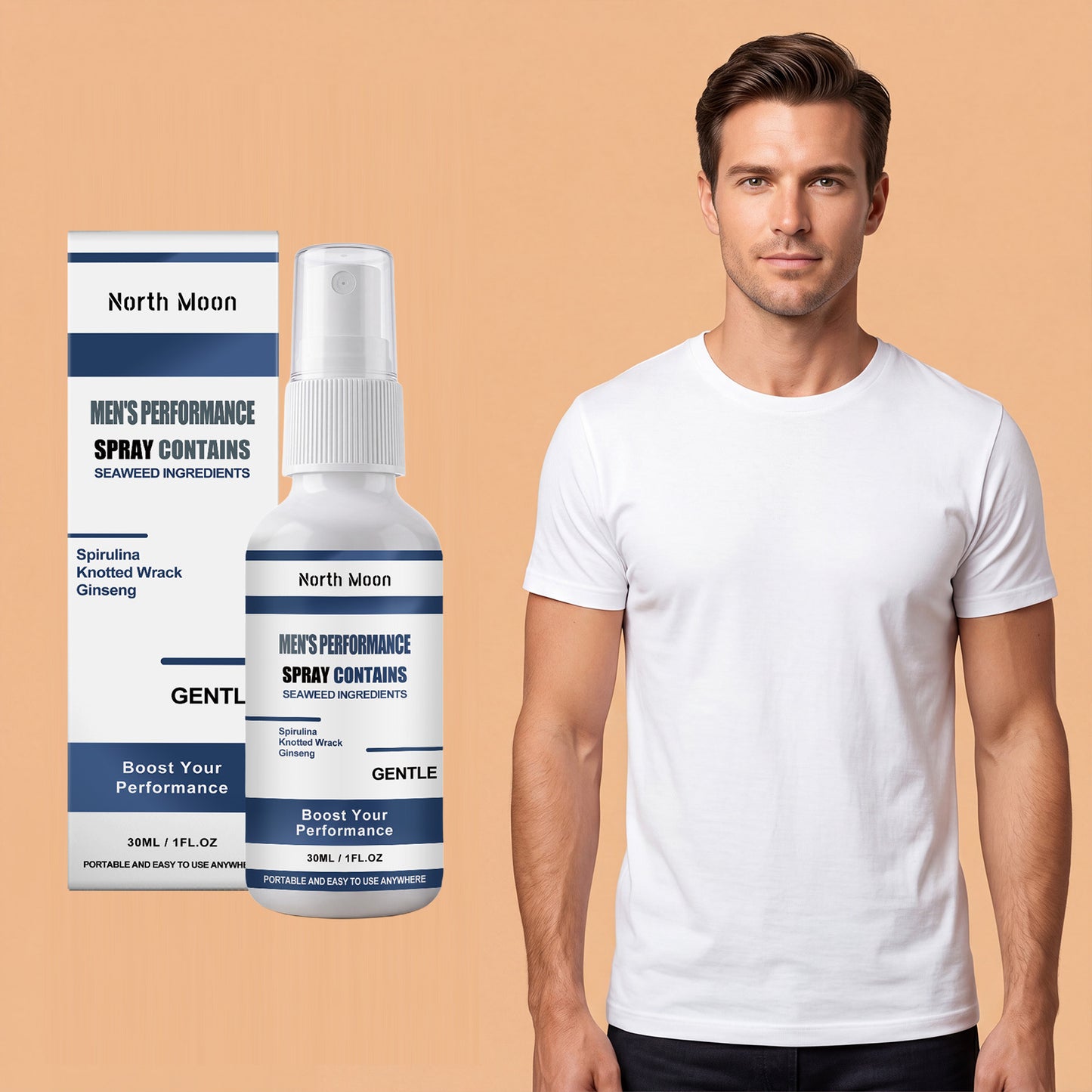 Men's 30ml Performance Body Spray - Refreshing Skin Care Spray for Men