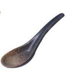 Ceramic Ramen Noodle Spoon - Bent Chinese Style Kitchen Utensil