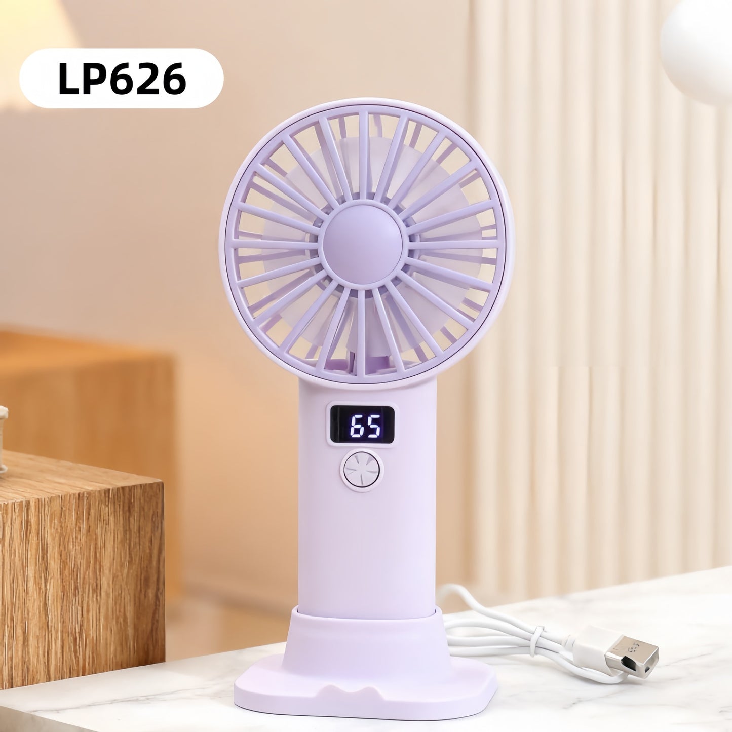 Digital Display Fan with Stepless Speed Control and Powerful Airflow