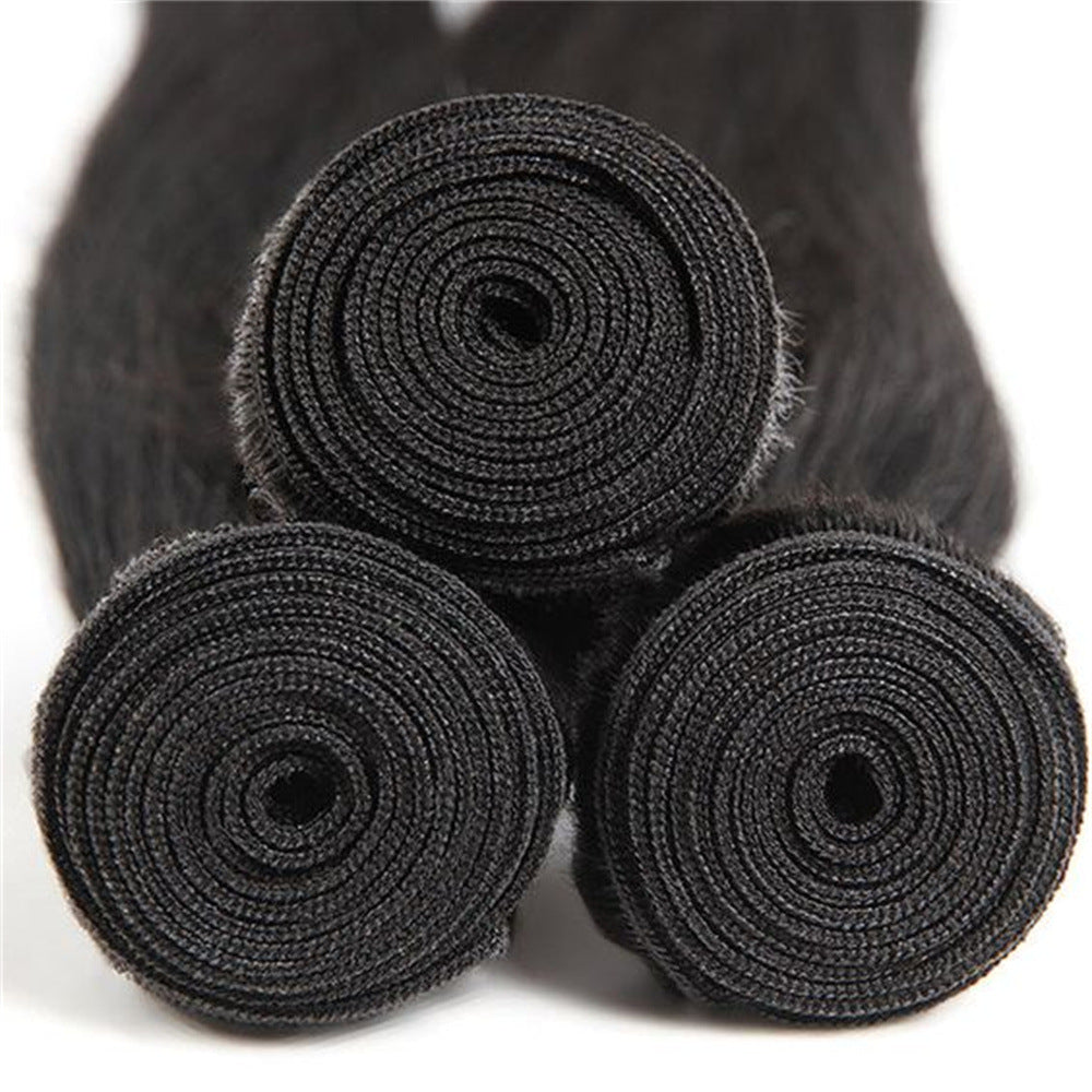 Human Hair Extension Bundles - Natural, Body Wave, Kinky Curly & Water Wave Styles