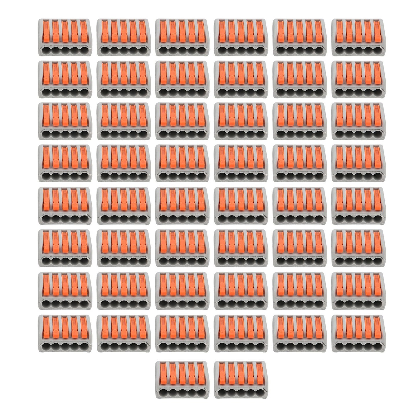 50Pcs Push Wire Wiring Connector Mini Fast Compact Connect Terminal