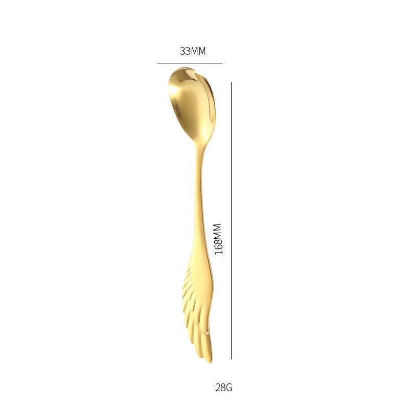 Stainless Steel Wing Spoon - Creative Tableware for Kitchen & Dining