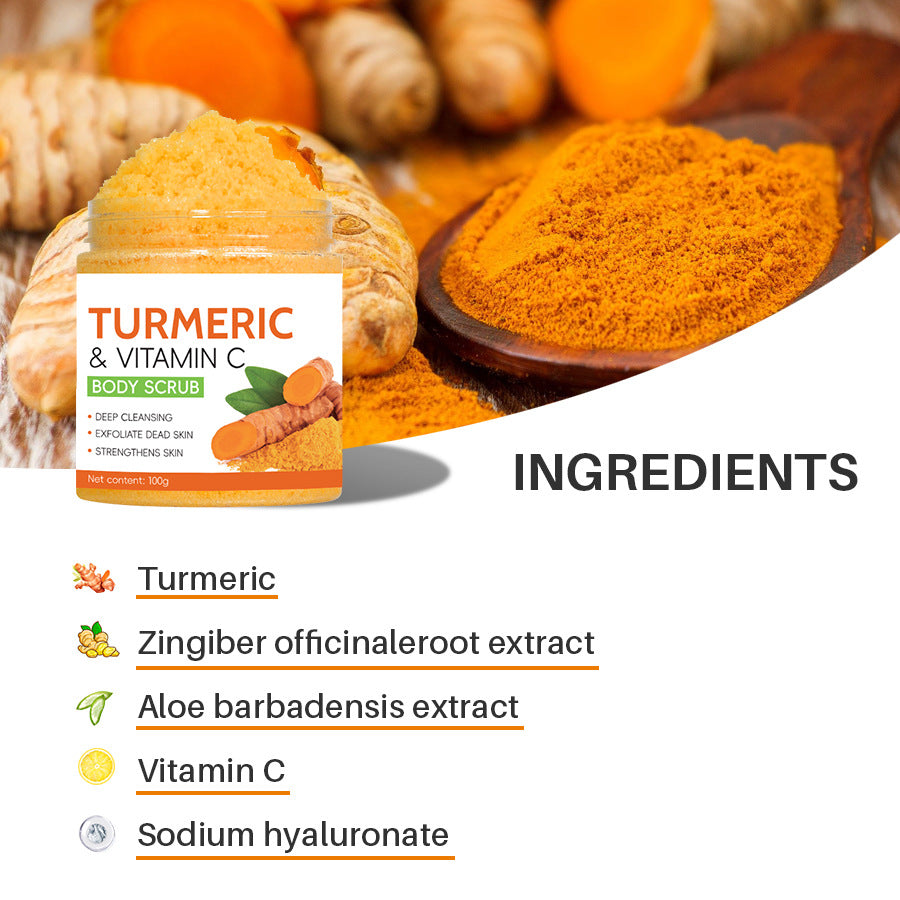 Turmeric Body and Facial Cleanser - Pore Refining Skin Care Scrub