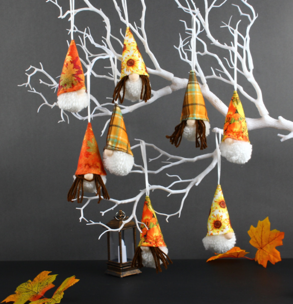 Autumn Plush Pendant Set - Faceless Elderly Harvest Festival Decor