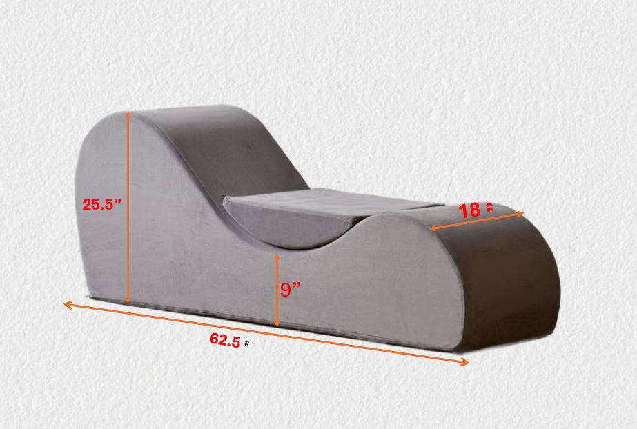 Solace Chaise Lounge Chair Relaxation, Ergonomic Design With Soft Yet
