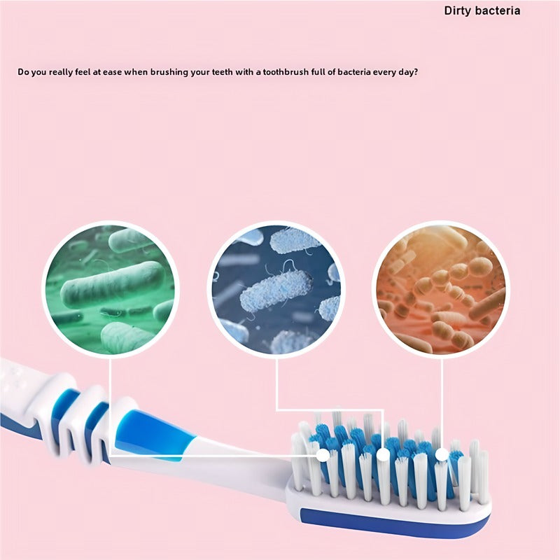 Toothbrush Sterilizer Box - UV Sanitizer for Oral Care, White