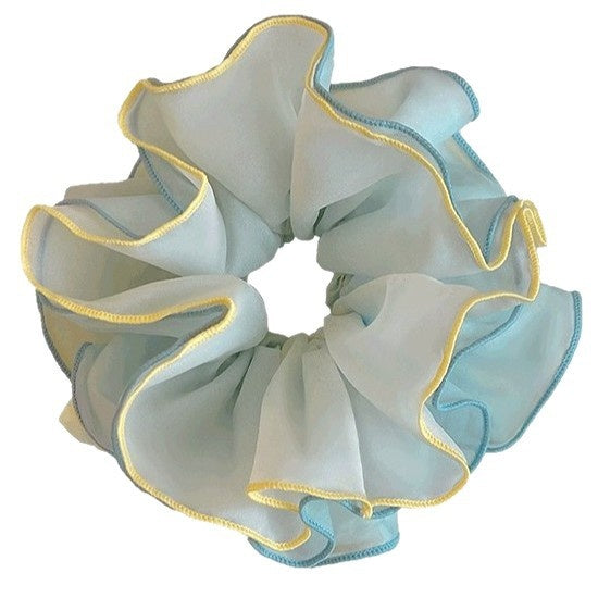 Summer Contrast Color Hair Bands - High-End Rubber Hair Accessories for Women
