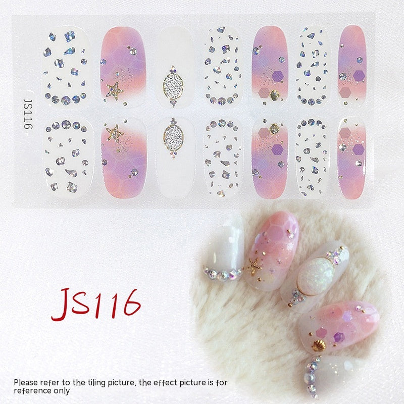 3D Crystal Nail Art Sticker Set - Crystal Glass Nail Film for Manicure