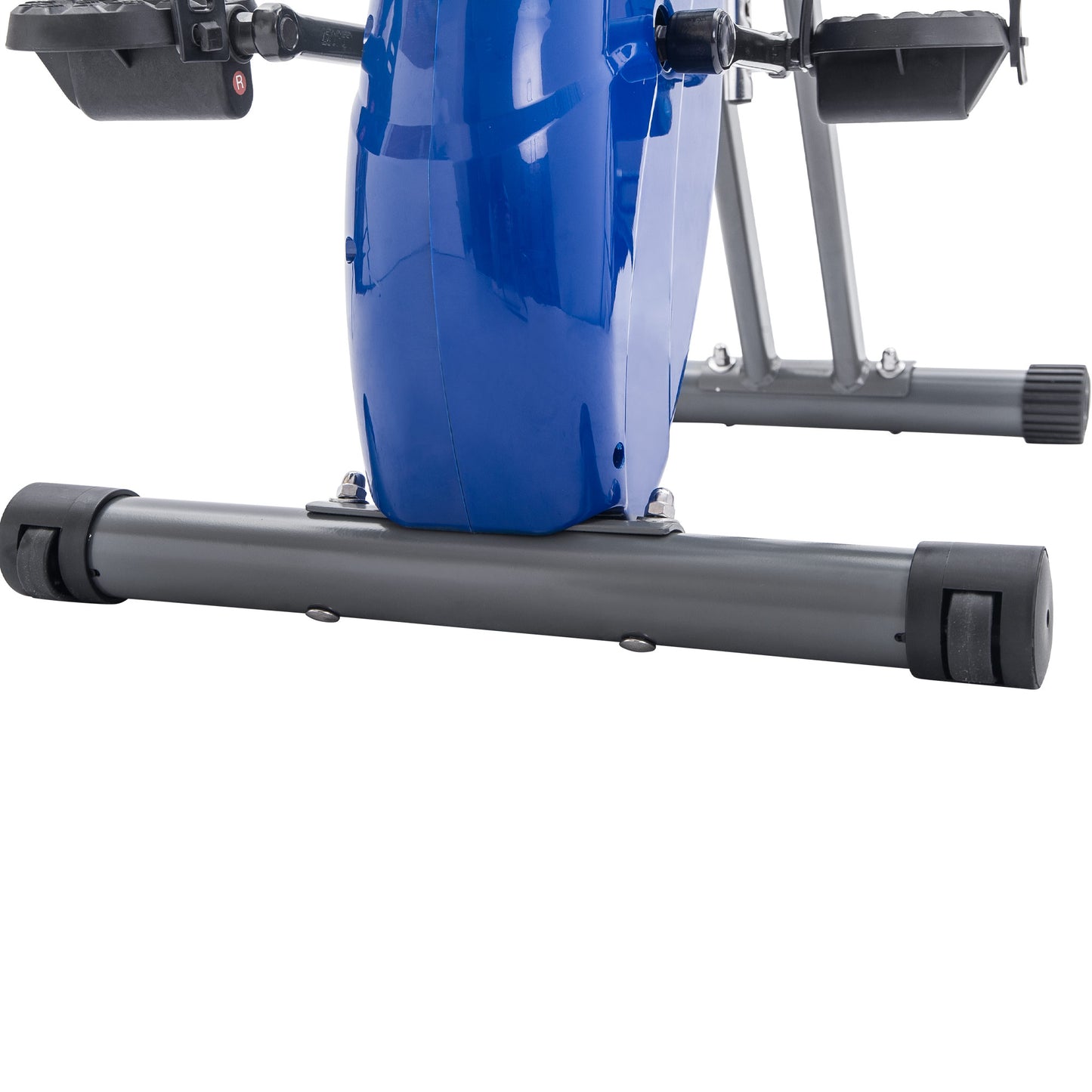Folding Exercise Bike with 16-Level Resistance & Arm Bands - Blue