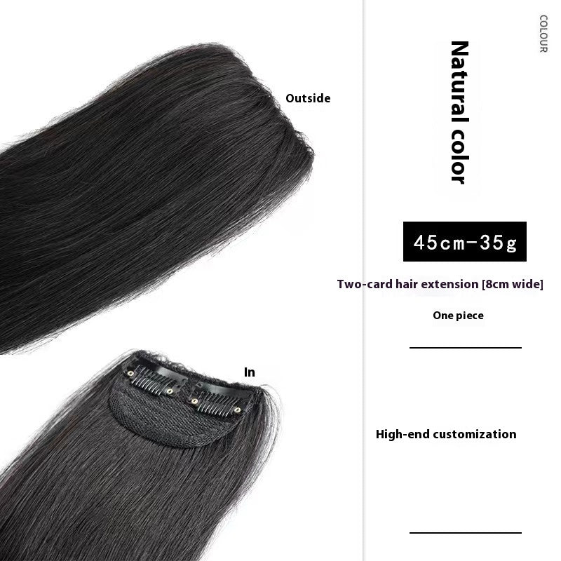 Handmade Human Hair Wig - Natural Straight