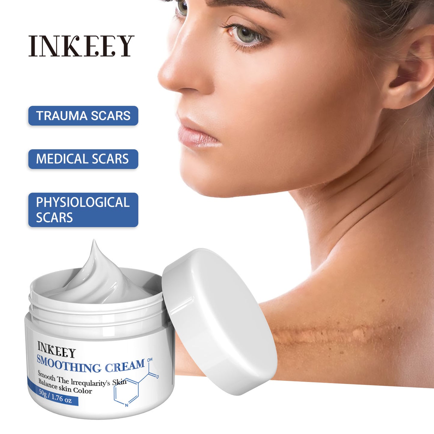 Skin Recovery Cream 50g for Scar & Skin Repair - Universal Face & Body Care
