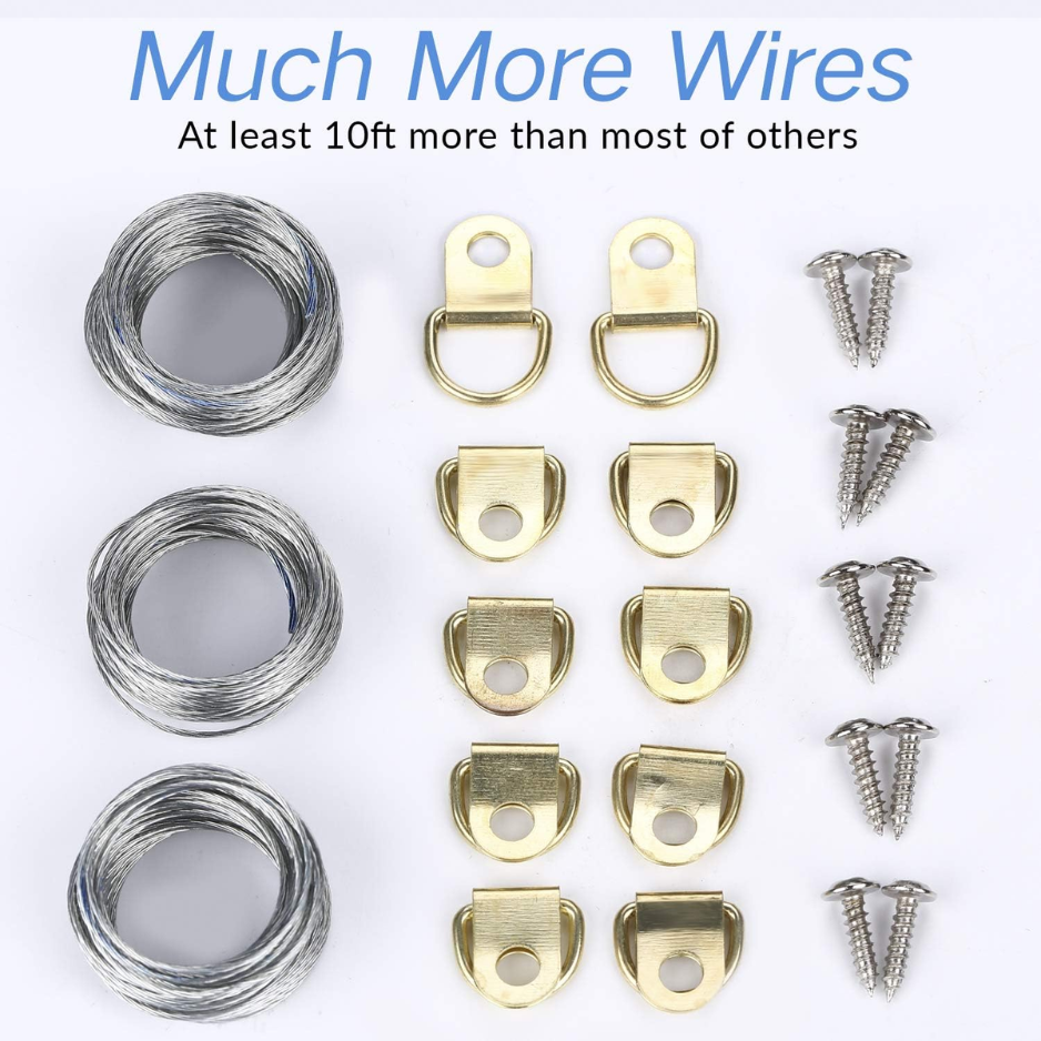 225-Piece Heavy Duty Picture Hanging Kit with Hooks & Wire