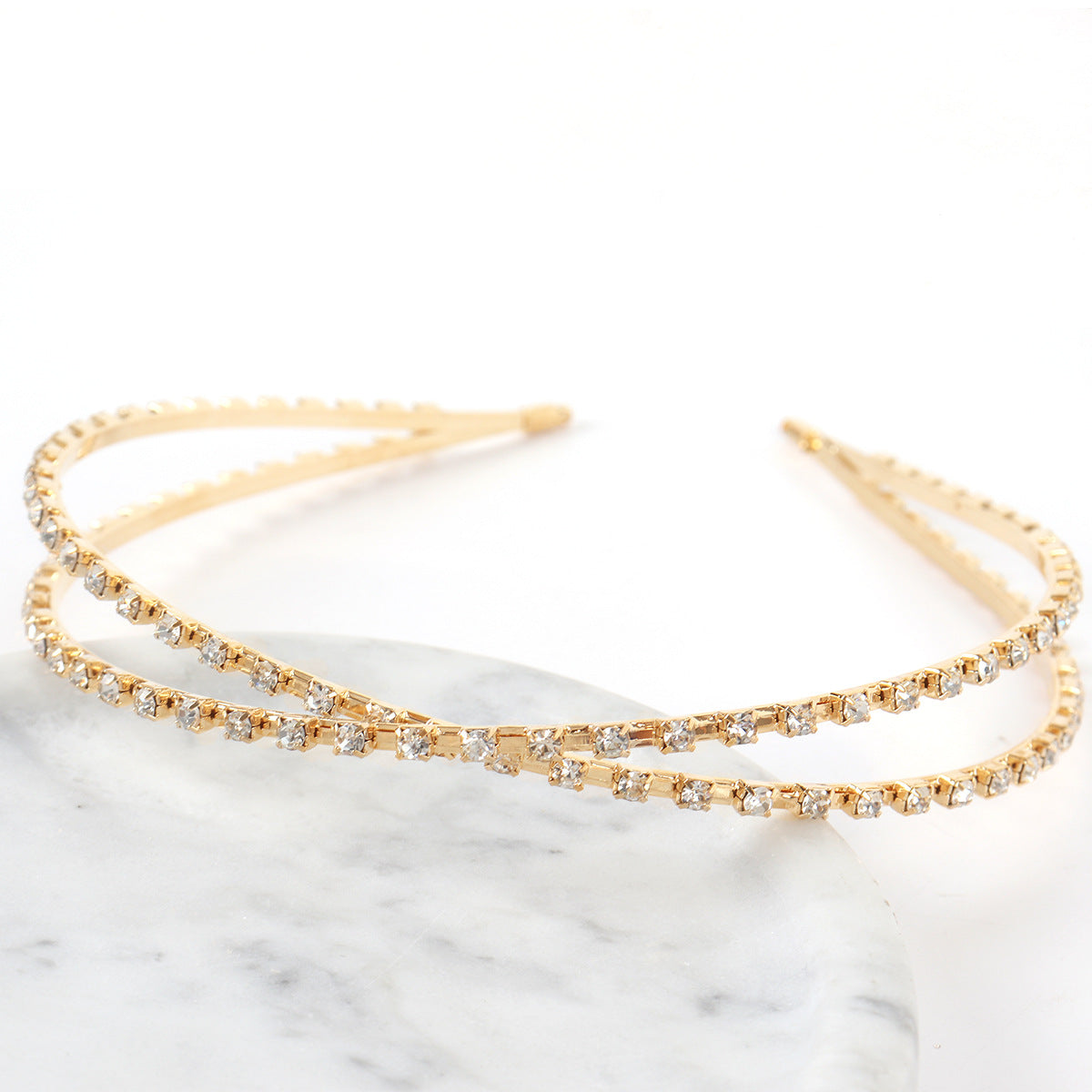 Women's Rhinestone Cross Headband