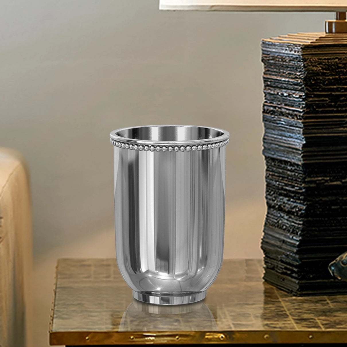 Stainless Steel Bathroom Tumbler Cup Decorative Rinse Cup,Drinking
