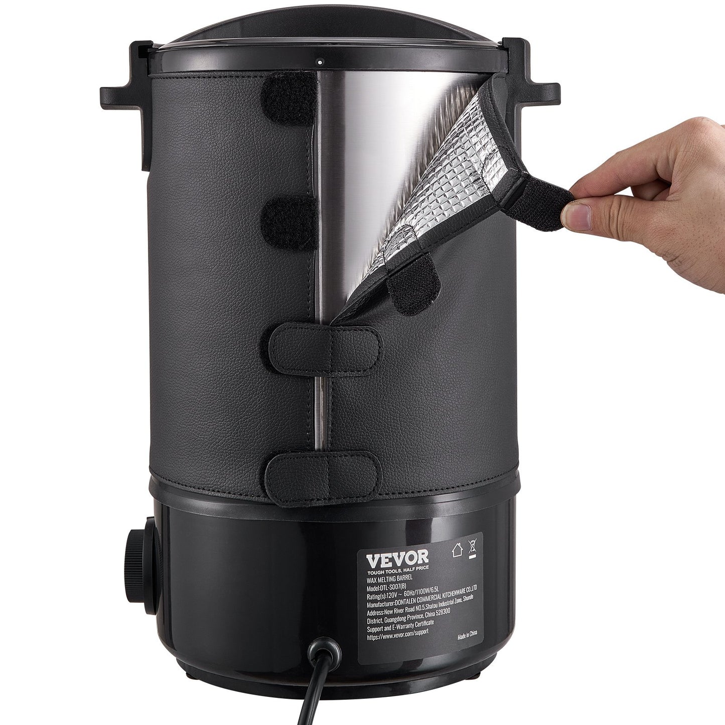 Electric Wax Melter for Candle Making - 6.5L Pot with Temperature Control