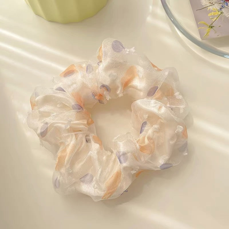 Summer Sweet Lace Scrunchie Hair Tie - Elegant Floral Hair Accessory