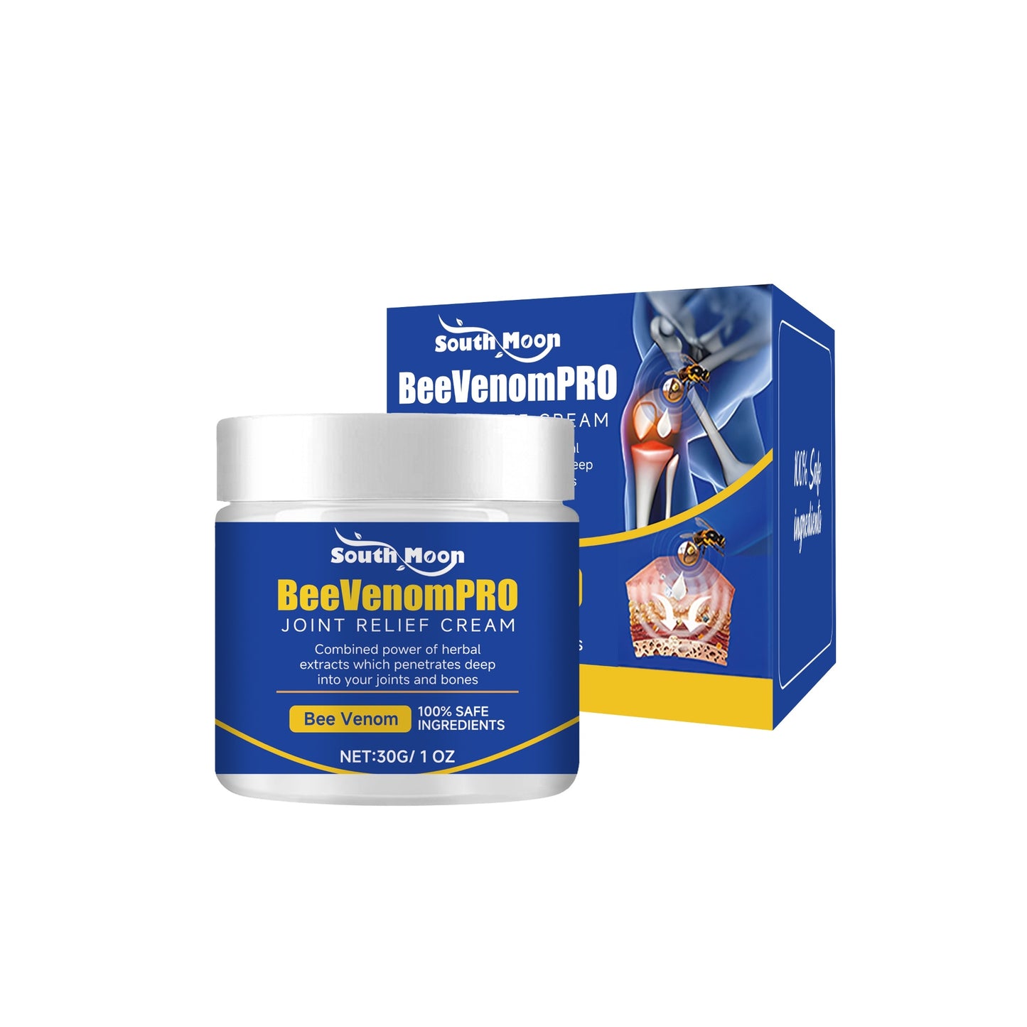 Herbal Moisturizing Joint Massage Cream with Natural Ingredients - Pain Relief & Skin Care
