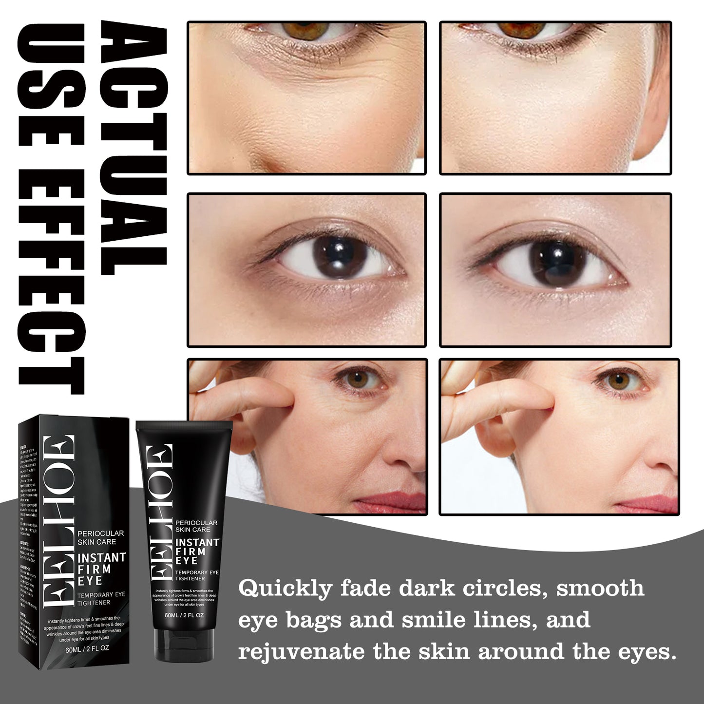 Firming Eye Cream with Hyaluronic Acid - Anti-Aging & Wrinkle Reduction