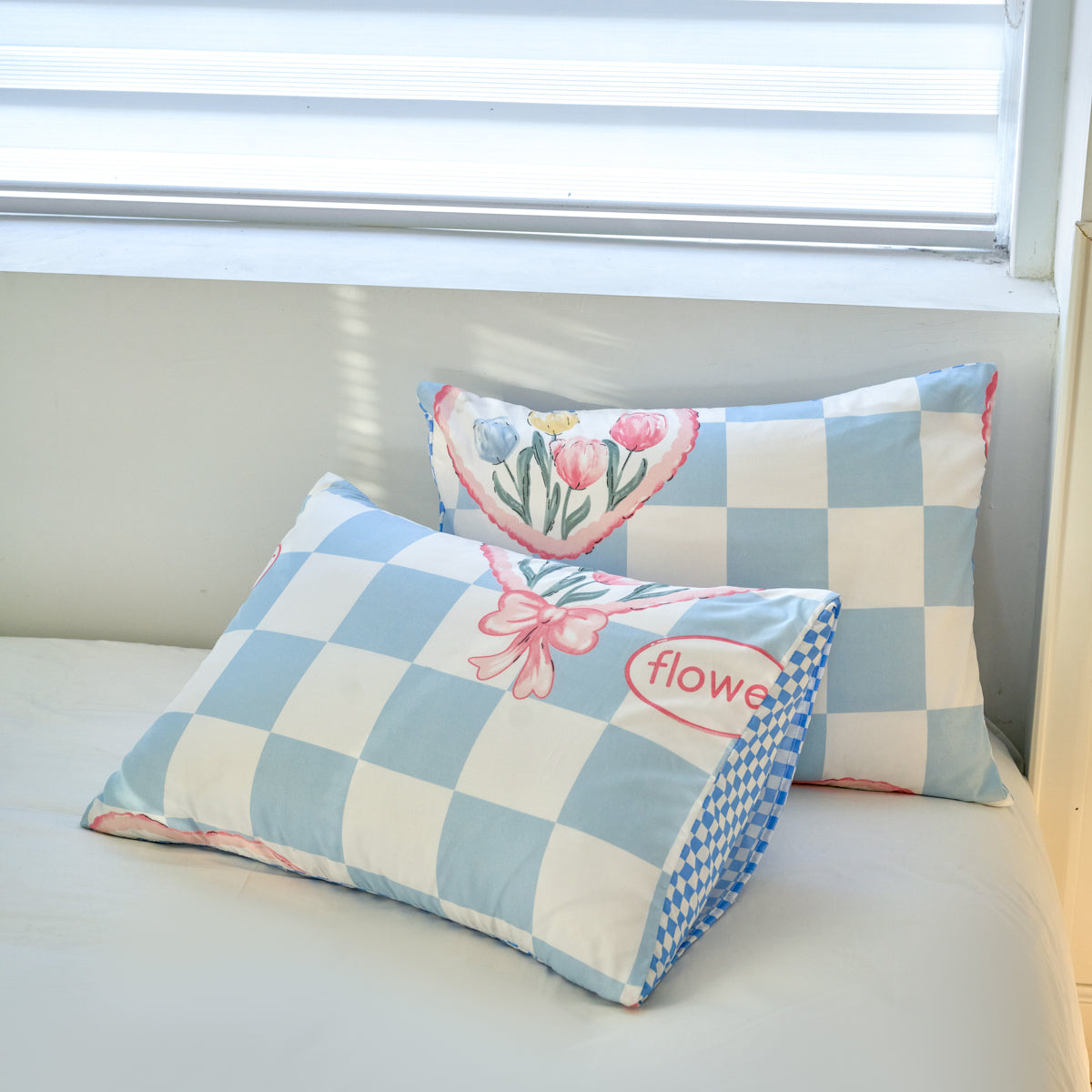 Cross Border Floral Print Duvet Cover Set - Elegant Breathable Bedding