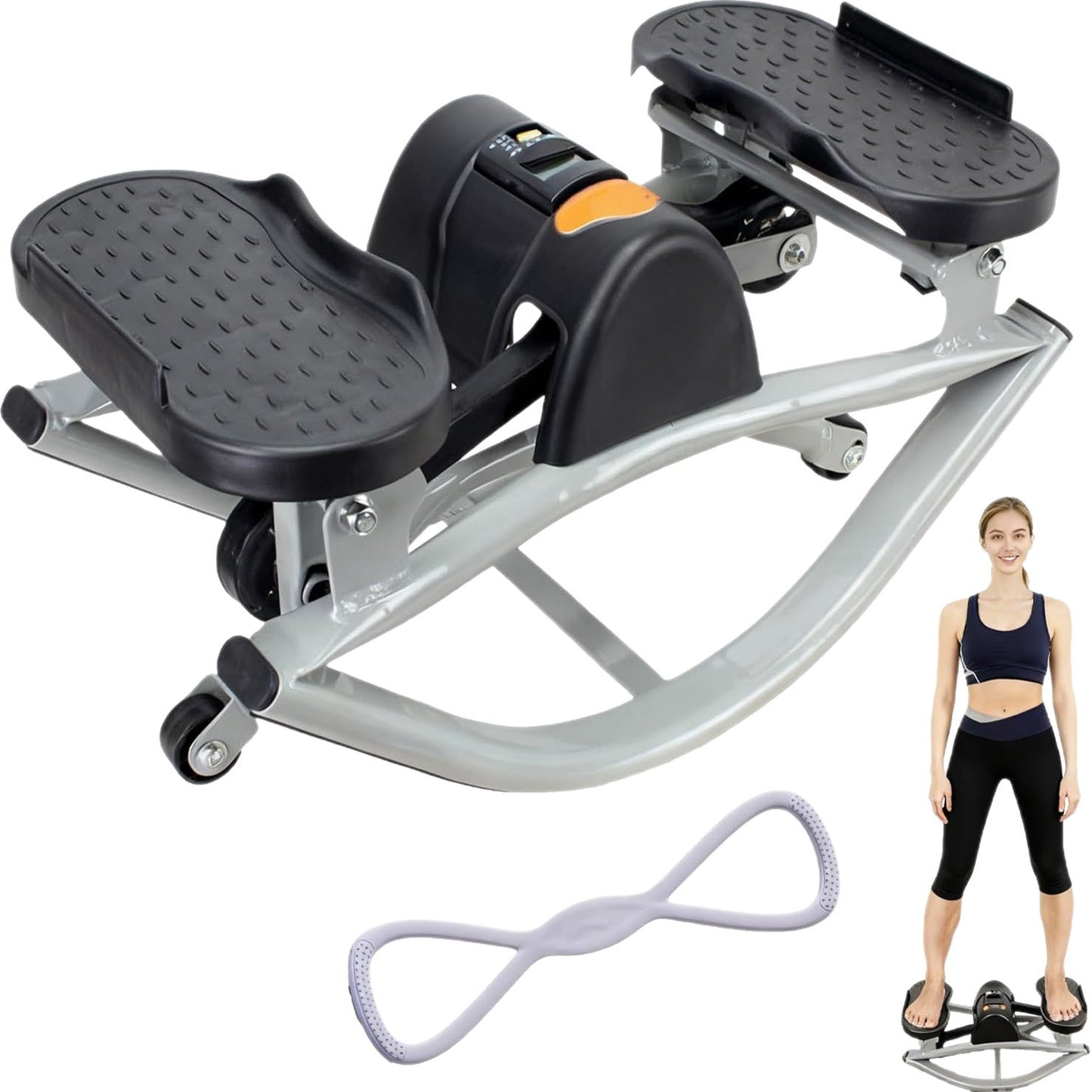 Low-Impact Lateral Stepper for Home Fitness & Gym Use