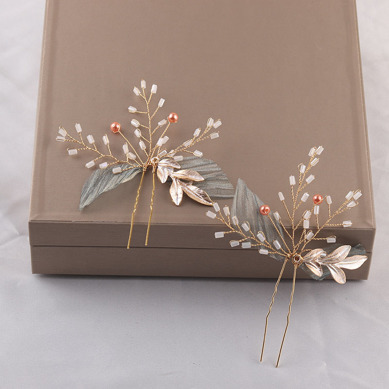 Elegant Handmade Pearl Crystal Hairpin for Bridal & Formal Hairstyles