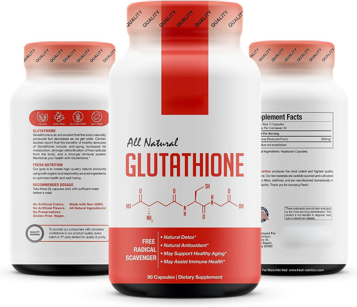 Glutathione Capsules - 90 Tablets