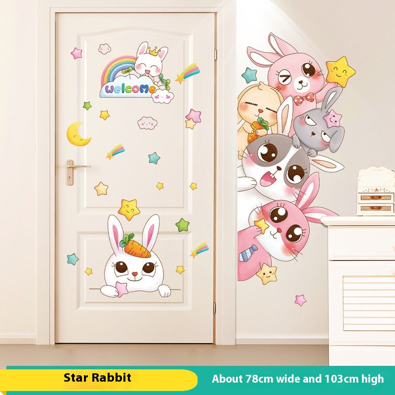 Children's Room Wall Sticker - Cartoon Anime Nursery Decor for Bedroom & Door