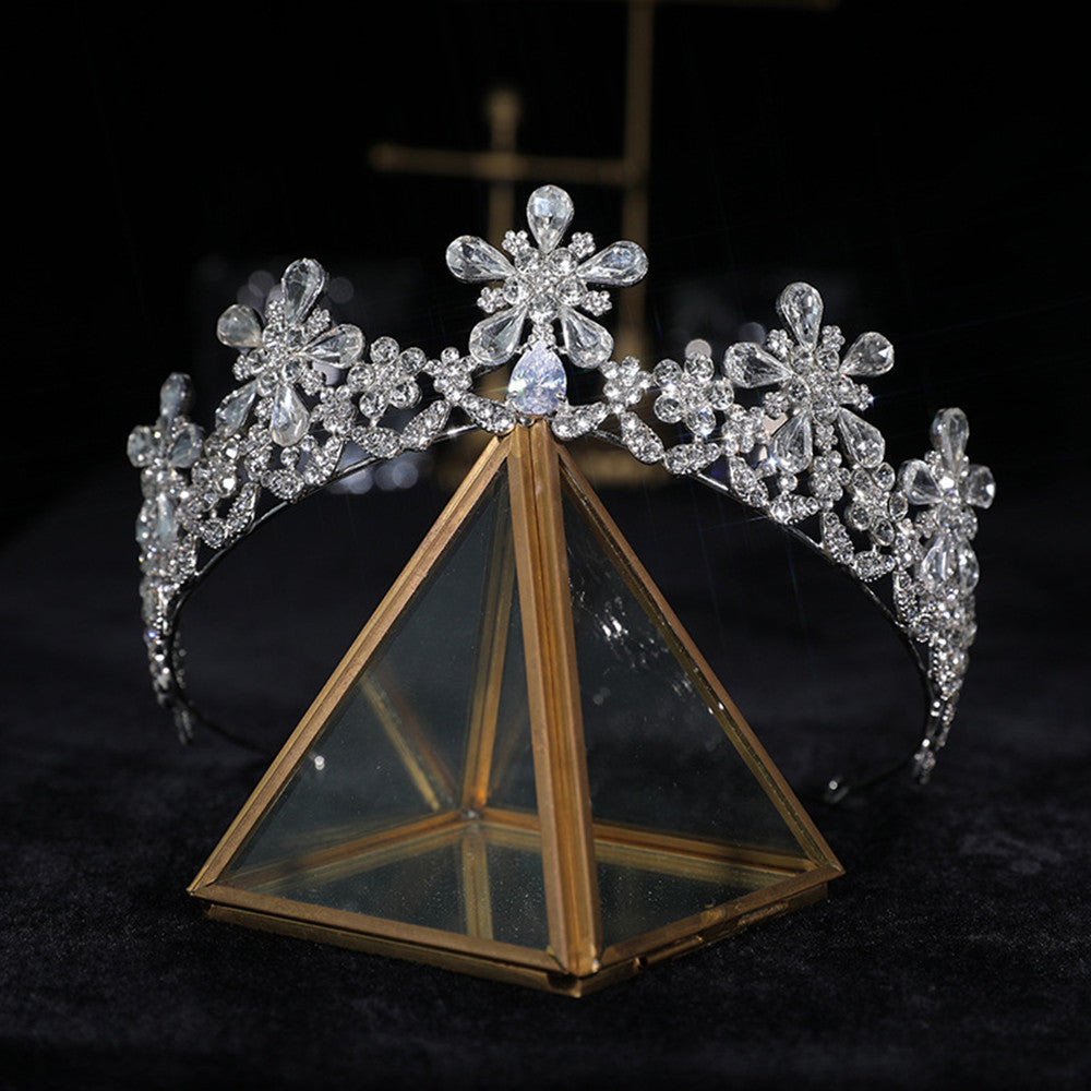 Zircon Crown Hair Accessory - Silver