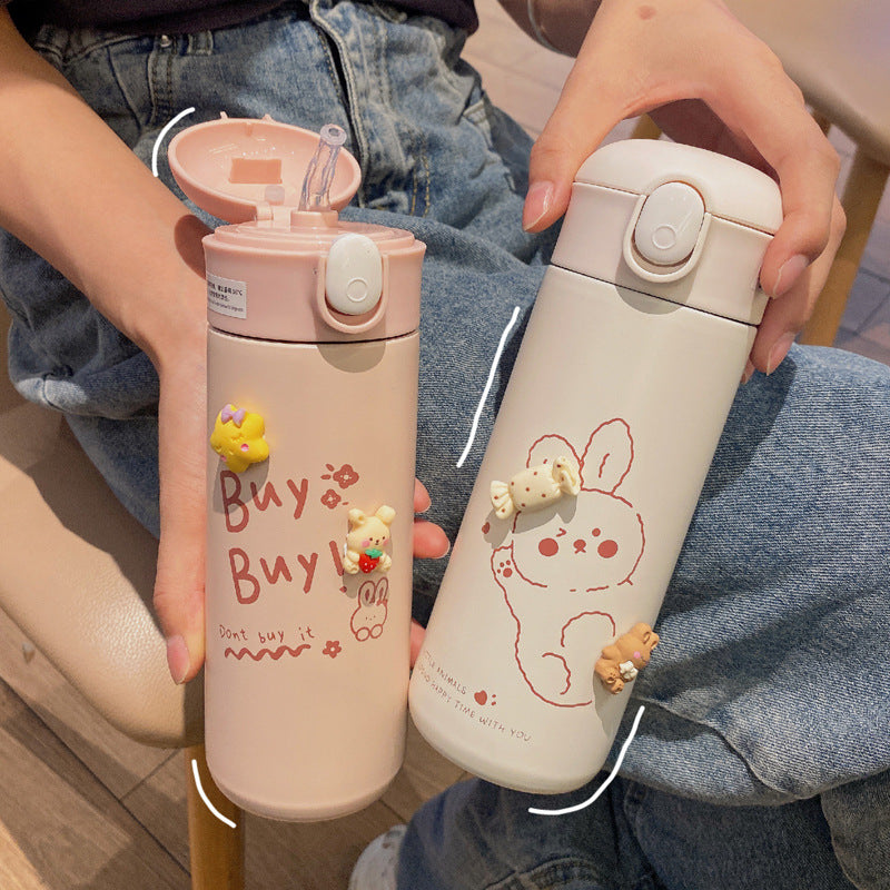 Insulated Stainless Steel Travel Mug with Thermos Cup 460ml - Multiple Colors