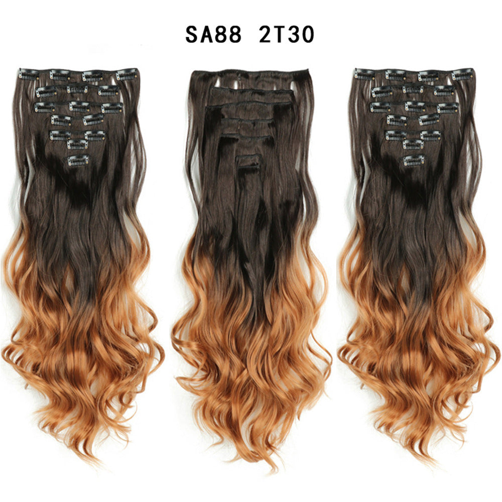 Long Curly Hair Piece High Temperature Synthetic Wig