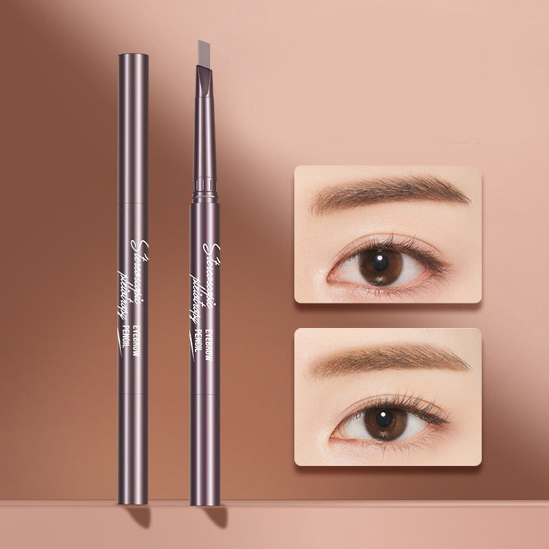 Triangular Double Head Auto-Rotating Eyebrow Pencil - Multiple Styles & Colors