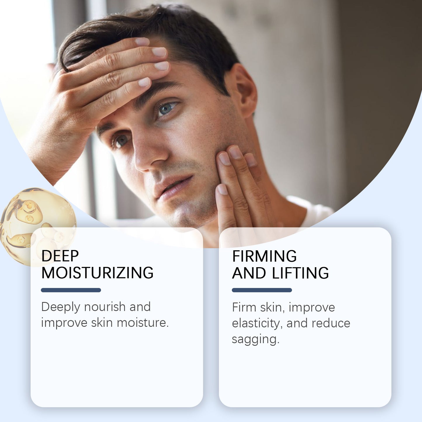 Men's Firming Facial Toner - 100ml Anti-Aging Moisturizing Skin Care