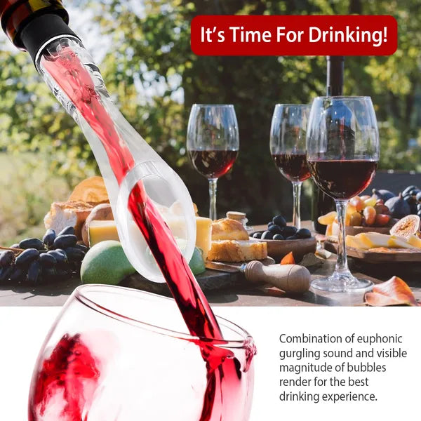 Wine Aerator Pourer Spout - Transparent Wine Drip Stopper