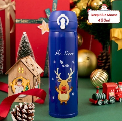 304 Stainless Steel Kids Water Cup with Cartoon Design, 500ML