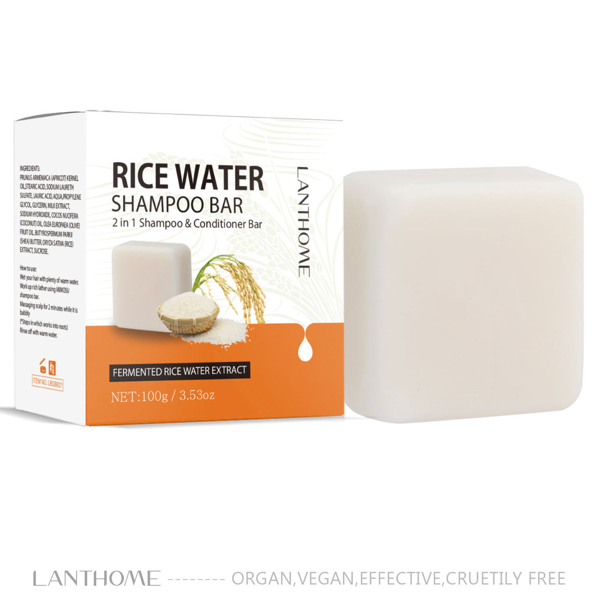 Rice Water Hair Care Soap - Thicker Fuller Hair