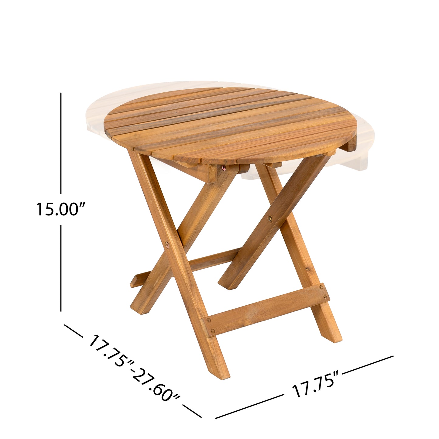 OUTDOOR RECLINER SIDE TABLE SET - COMES WITH 2 INCH CUSHION AND